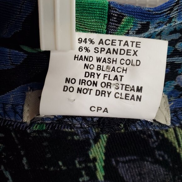 Vikki Vi Ve Ve Collection Sz 1X Jacket Open Cardigan Slinky Stretch Floral Print - Picture 5 of 8